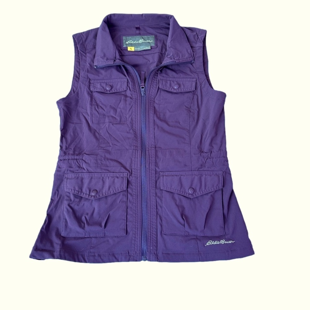 Eddie Bauer Plum Women’s Travex Utility Vest Small